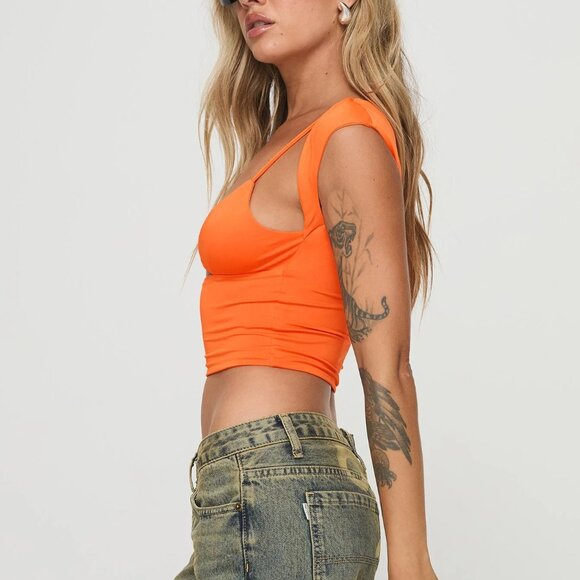 PRINCESS POLLY Bolden top orange - Picture 3 of 5